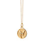 Mini "Pisces" Charm on Gold Chain