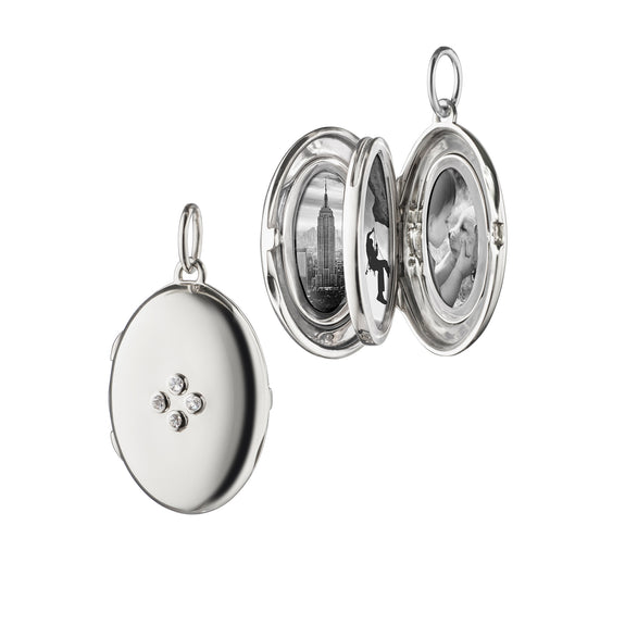 
  
    The Four Image “Midi” Locket Charm with Sapphires
  
