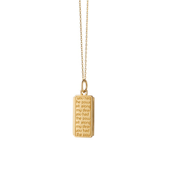 “Dorothy” Medallion on a Gold Chain
