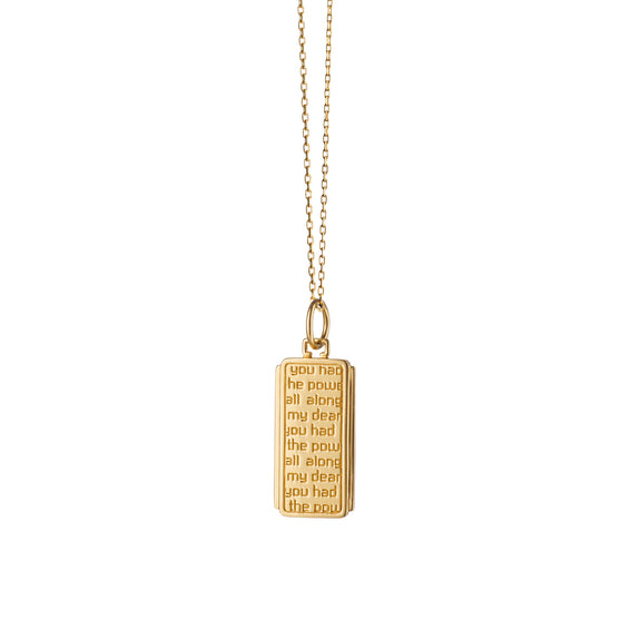 
  
    “Dorothy” Medallion on a Gold Chain
  
