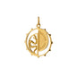 18K Yellow Gold “Never Fear” Snake Medallion