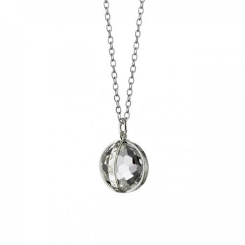 "Carpe Diem" Necklace in Silver, Small