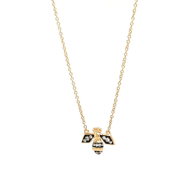 18K Gold Charm Necklace - Diamond Bee | Monica Rich Kosann