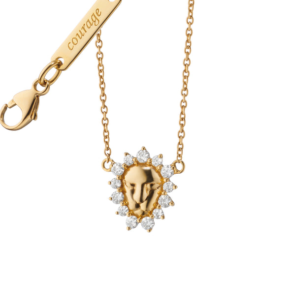 
  
    Diamond Critter Lion "Courage" Necklace
  
