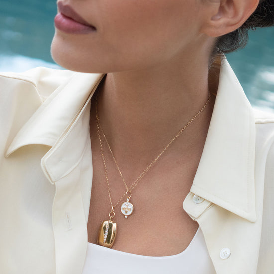 Slim Rectangle Kate Locket Necklace