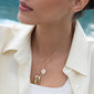 Slim Rectangle "Kate" 18K Gold Locket Necklace