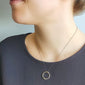 "Strength" Two-Tone Poesy Ring Necklace