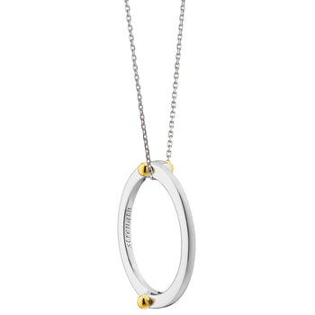 “Strength” Two-Tone Poesy Ring Necklace