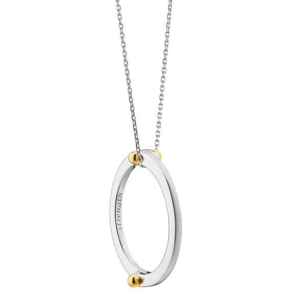 
  
    “Strength” Two-Tone Poesy Ring Necklace
  

