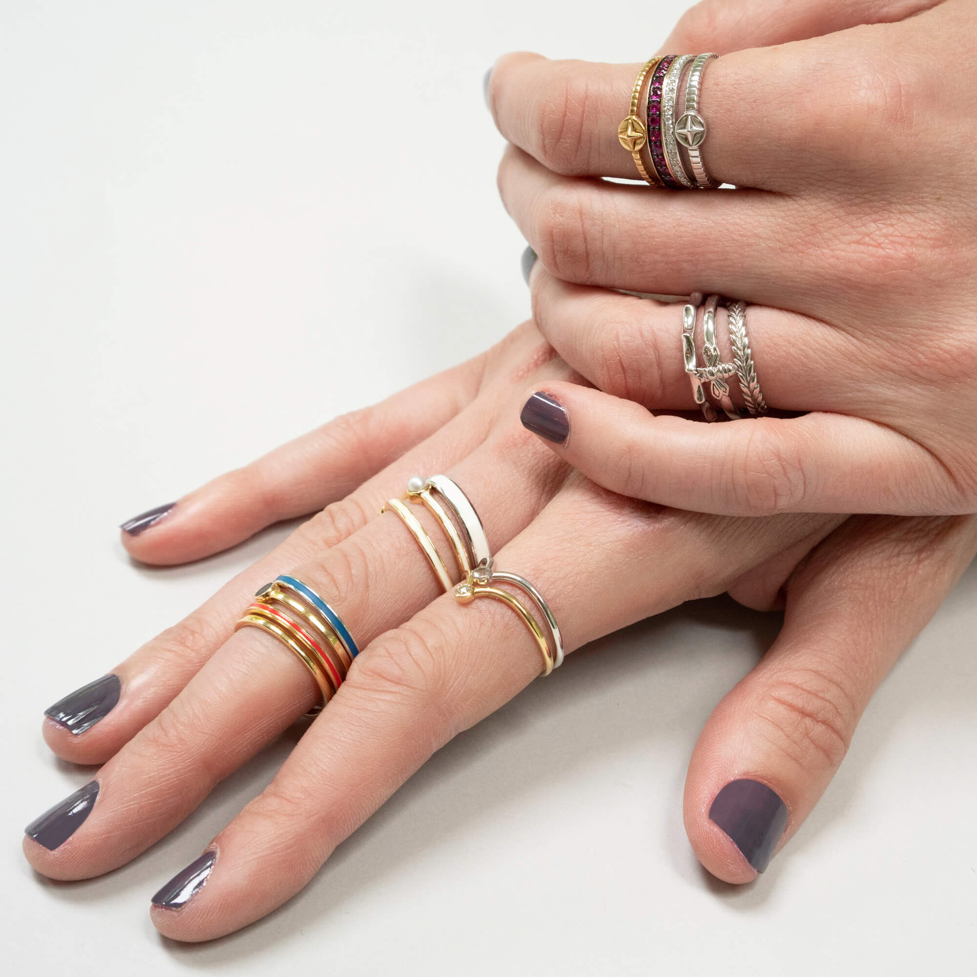 Warrior Turquoise & Silver Stackable Ring | Monica Rich Kosann