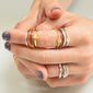“Adventure” Compass Poesy Stackable Ring in Poesy Ring Stack