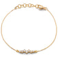 Recycled 18K Yellow Gold and Round Diamond Bracelet