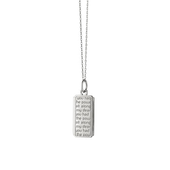 “Dorothy” Medallion on Silver Chain