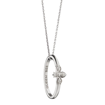 "Queen Bee" Sterling Silver Poesy Ring Necklace