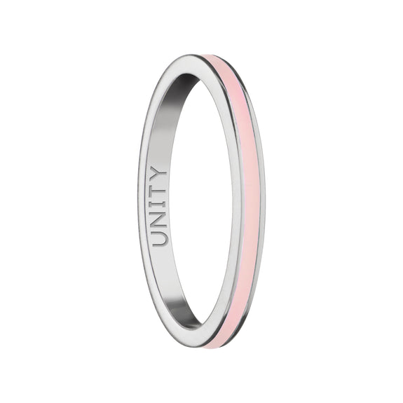
  
    Pink “Unity” Poesy Stackable Ring
  
