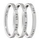 "Dorothy" Poesy Sterling Silver Stackable Ring