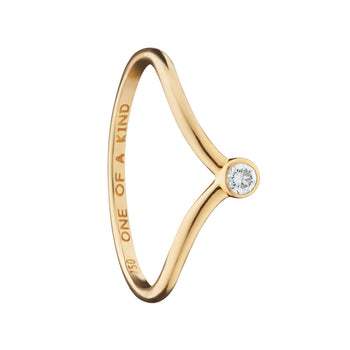 "One of a Kind" Poesy Stackable Diamond Ring