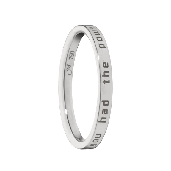 
  
    "Dorothy" Poesy Sterling Silver Stackable Ring
  
