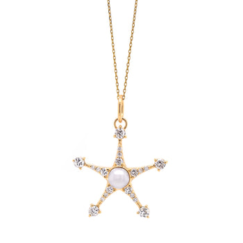 Special Edition Petite Star with Center Pearl and Vintage Diamonds