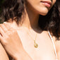 “Sun” Gold Locket Necklace with Diamonds and Snake Critter