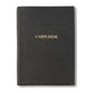 Carpe Diem Embossed Black Leather Journal