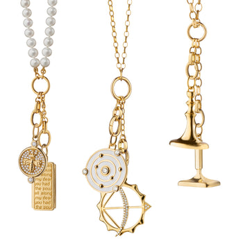 Design Your Own Charm Necklace in 18k Yellow Gold