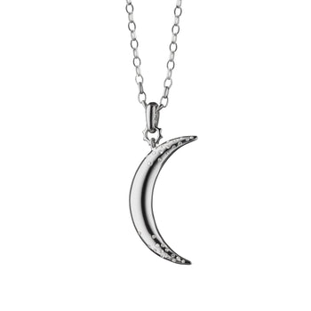 "Dream" Moon Necklace with Sapphires