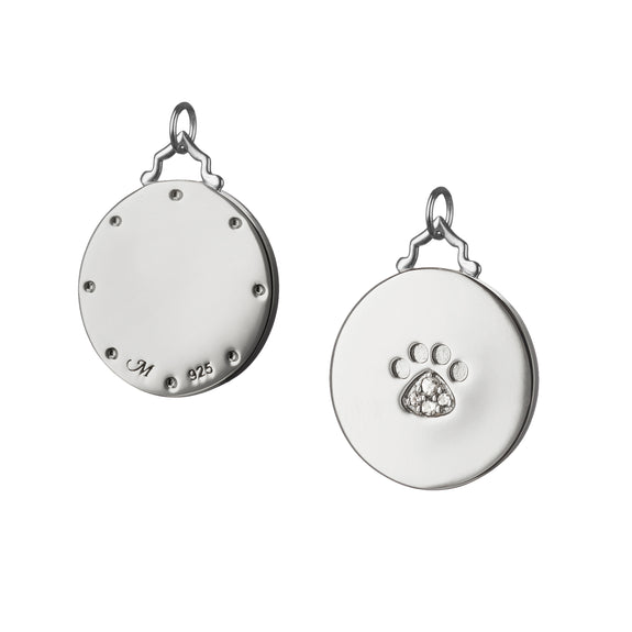 
  
    Paw Print Charm with Sapphires
  
