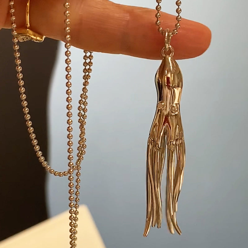 18K Gold Charm Necklace - Octopus | Monica Rich Kosann