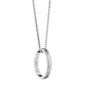 I Love You More Engraved Poesy Ring Necklace on a Sterling Silver Chain